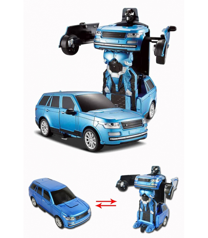 Радиоуправляемый робот-трансформер Troopers – Tyrant, синий, свет и звук  
